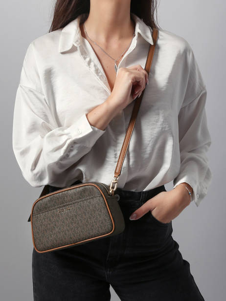 Cross Body Tas Jet Set Michael kors Bruin jet set F5GJ6C5B ander zicht 1